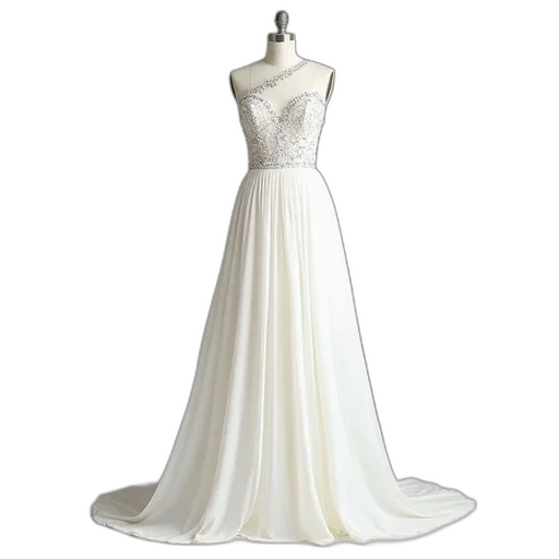 dress, white, one, shoulder transparent PNG cut-out