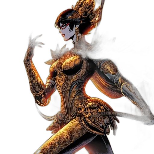 fantasy art, concept art, comic book art, 3d render transparent PNG cut-out