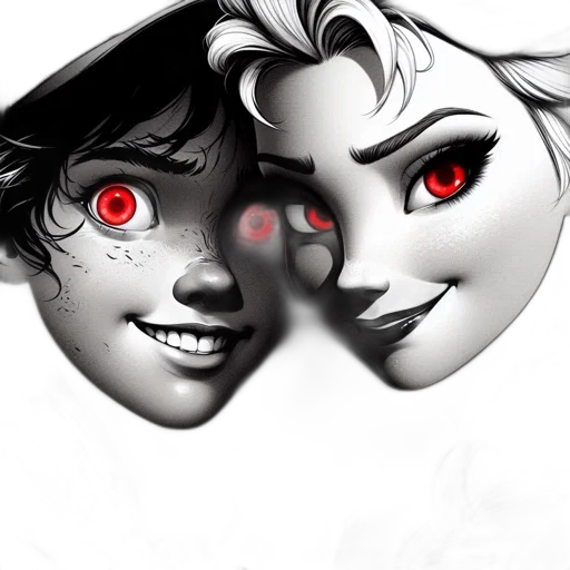 mask, face, concept art, comic book art transparent PNG cut-out