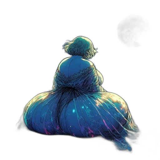 dress, creature, hair, crown transparent PNG cut-out