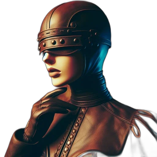 mask, robot, face, jacket transparent PNG cut-out