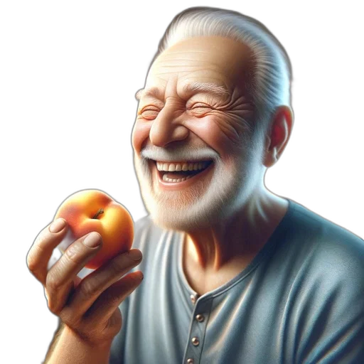 food, face, photorealistic, 3d render transparent PNG cut-out