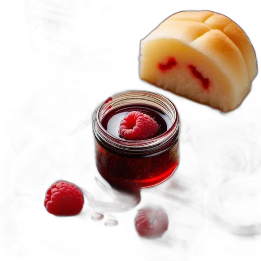 food, photorealistic, tabletop, jar transparent PNG cut-out