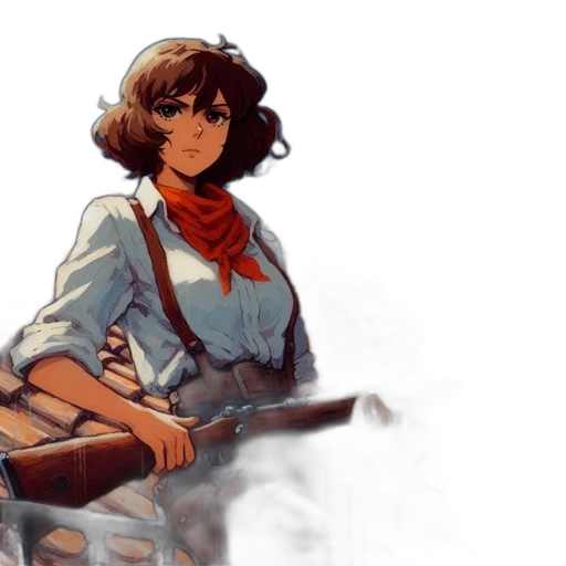 weapon, staff, jacket, sword transparent PNG cut-out