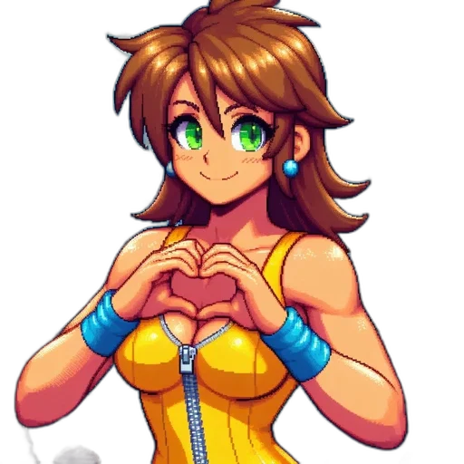 dress, pixel art, concept art, anime transparent PNG cut-out
