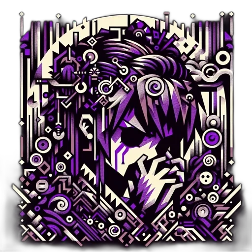 face, mask, robot, pixel art transparent PNG cut-out