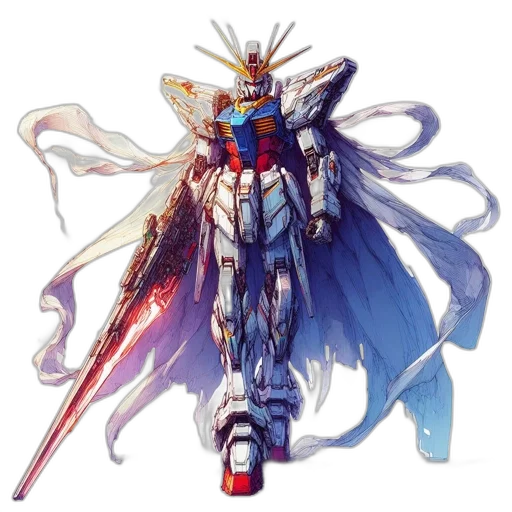 sword, weapon, staff, robot transparent PNG cut-out