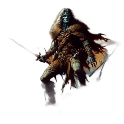 sword, staff, weapon, creature transparent PNG cut-out
