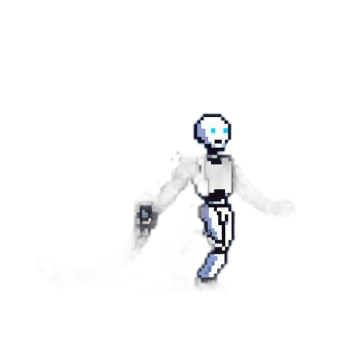 robot, staff, creature, weapon transparent PNG cut-out