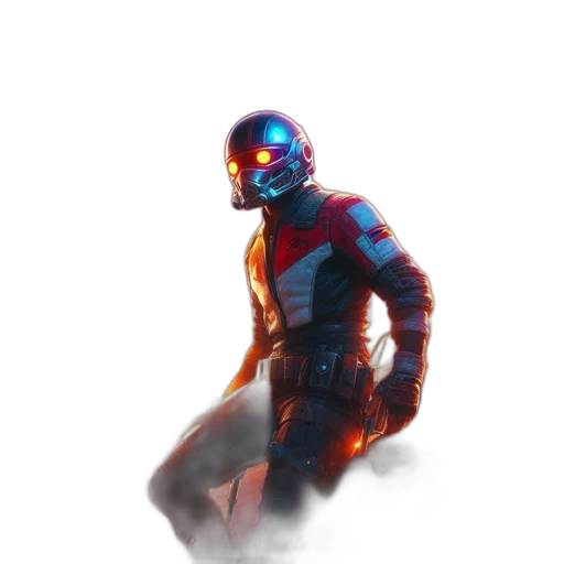 robot, mask, weapon, concept art transparent PNG cut-out