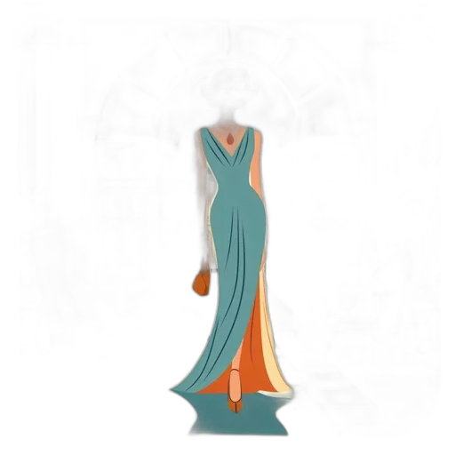 dress, jewelry, staff, concept art transparent PNG cut-out