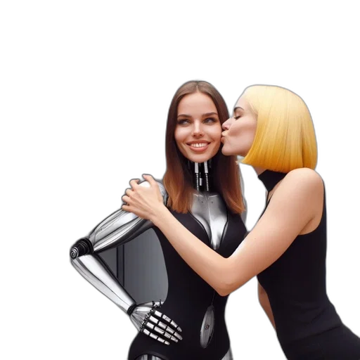 photorealistic, 3d render, concept art, two transparent PNG cut-out