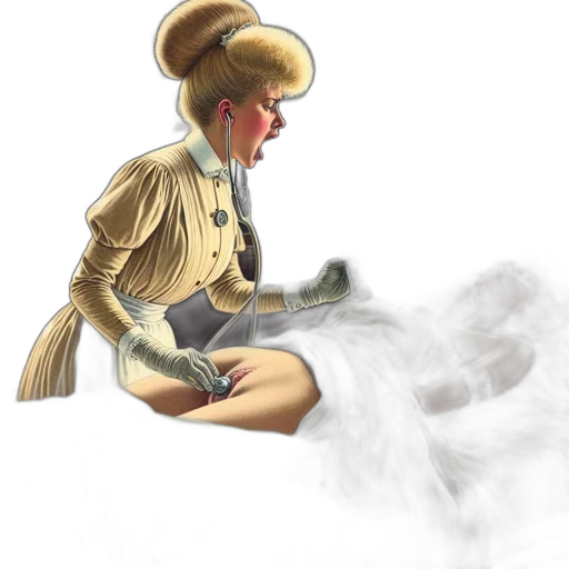 staff, hat, hair, dress transparent PNG cut-out