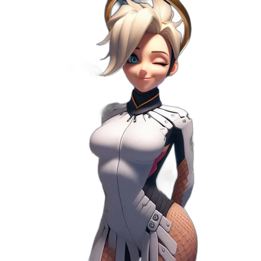 dress, robot, staff, face transparent PNG cut-out