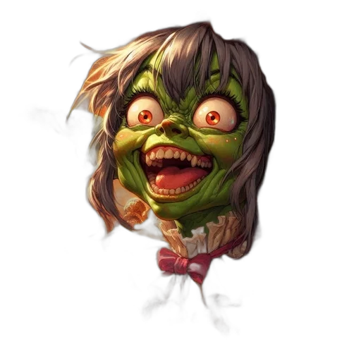 creature, mask, face, staff transparent PNG cut-out