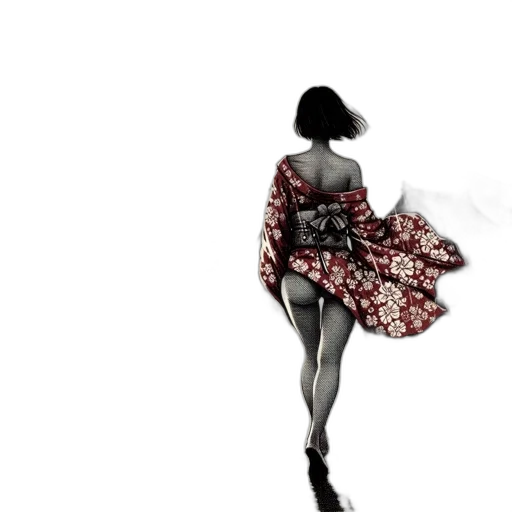 dress, flower, umbrella, jacket transparent PNG cut-out