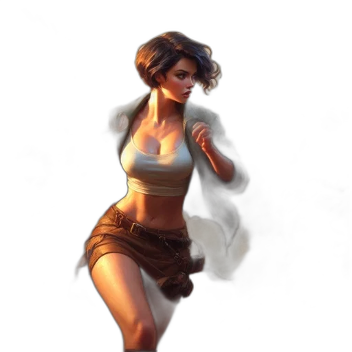 concept art, fantasy art, comic book art, pixel art transparent PNG cut-out