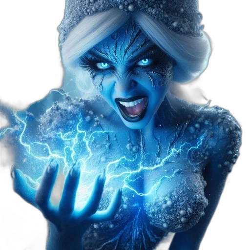 creature, face, staff, hair transparent PNG cut-out