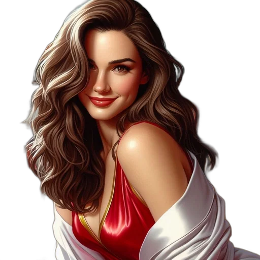 dress, face, jewelry, photorealistic transparent PNG cut-out
