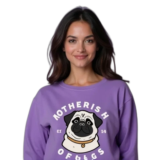 woman, wearing, purple, long-sleeve transparent PNG cut-out