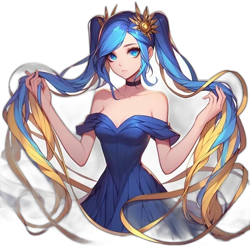 dress, staff, crown, weapon transparent PNG cut-out