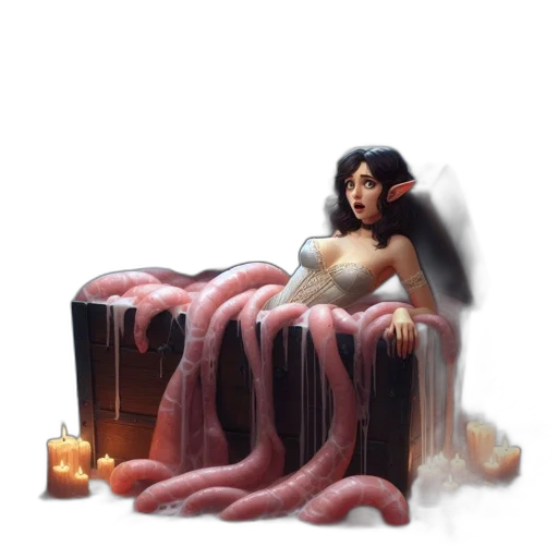 dress, food, concept art, fantasy art transparent PNG cut-out