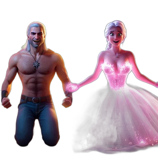 3d render, concept art, fantasy art, cyberpunk transparent PNG cut-out