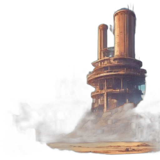 bottle, weapon, building, robot transparent PNG cut-out