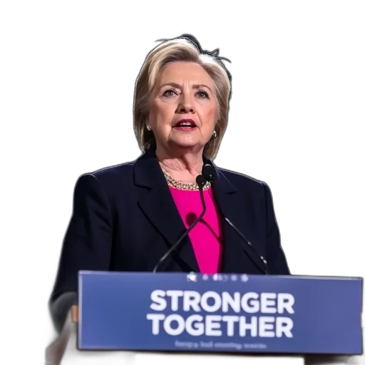 close-up, image, hillary, clinton transparent PNG cut-out