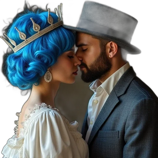 hat, crown, photorealistic, oil painting transparent PNG cut-out