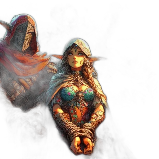 mask, concept art, fantasy art, comic book art transparent PNG cut-out