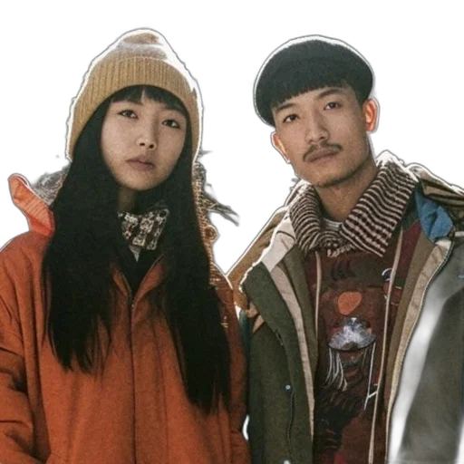 jacket, two, young, adults transparent PNG cut-out