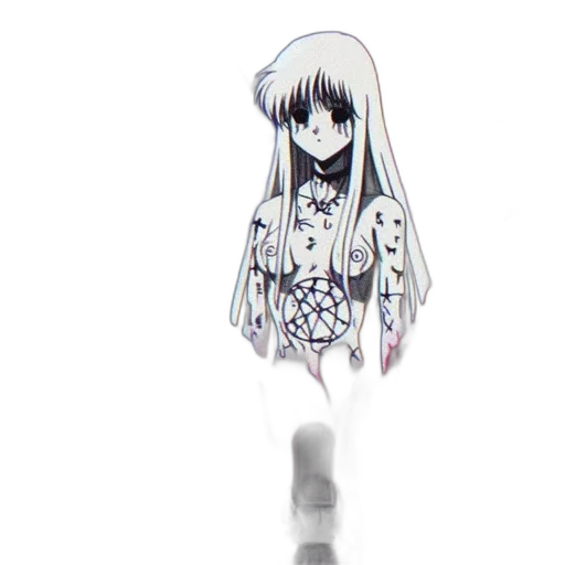 robot, staff, weapon, hair transparent PNG cut-out