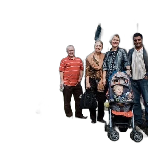 staff, umbrella, 3d render, family transparent PNG cut-out