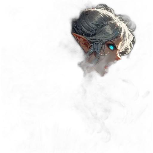 dragon, mask, face, staff transparent PNG cut-out