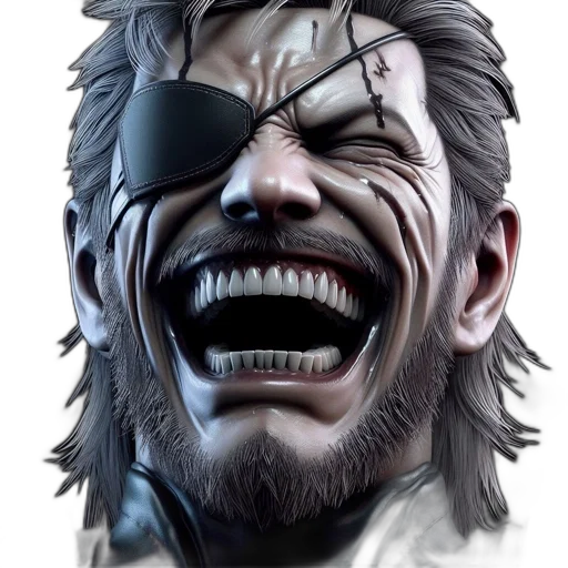 face, mask, weapon, comic book art transparent PNG cut-out