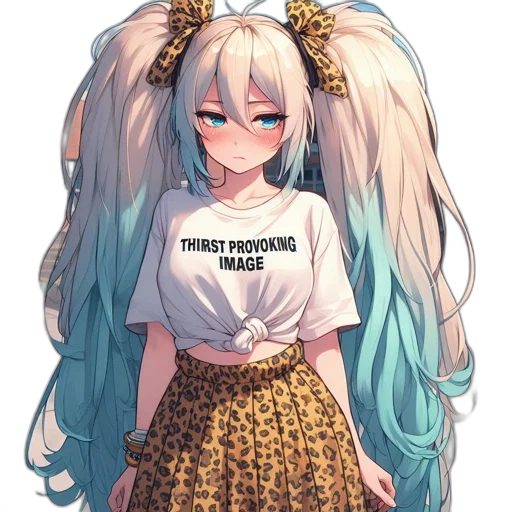 dress, robot, hair, face transparent PNG cut-out