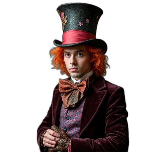 hat, staff, face, jacket transparent PNG cut-out