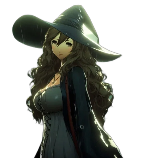 hat, dress, staff, mask transparent PNG cut-out