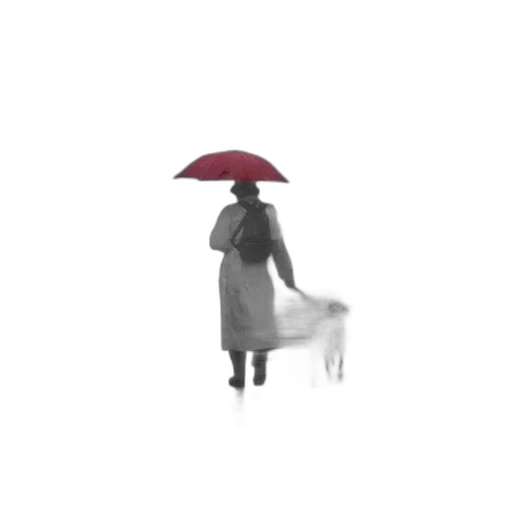 umbrella, hat, dress, staff transparent PNG cut-out