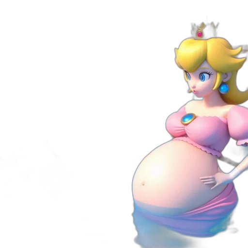dress, crown, 3d render, concept art transparent PNG cut-out