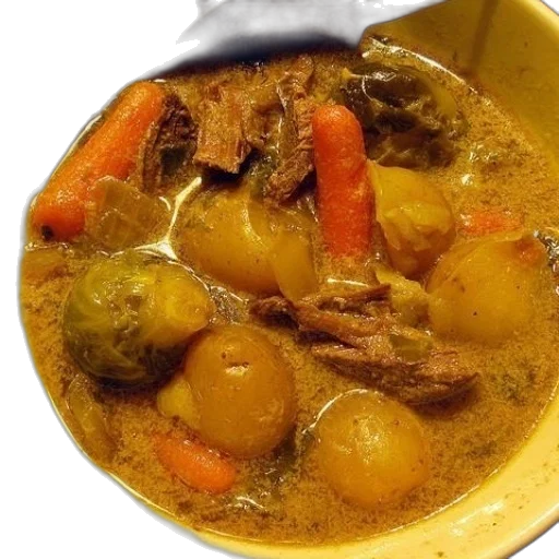 food, bowl, stew, potatoes transparent PNG cut-out