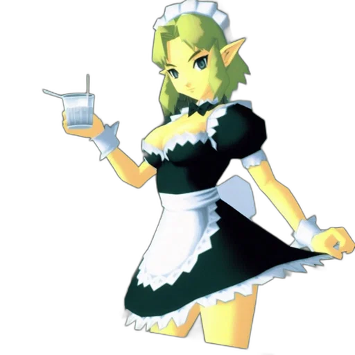 dress, staff, weapon, pixel art transparent PNG cut-out