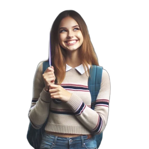 staff, jacket, face, umbrella transparent PNG cut-out