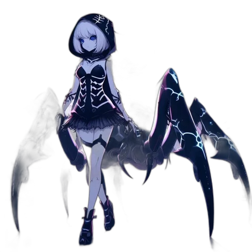 creature, dress, mask, weapon transparent PNG cut-out