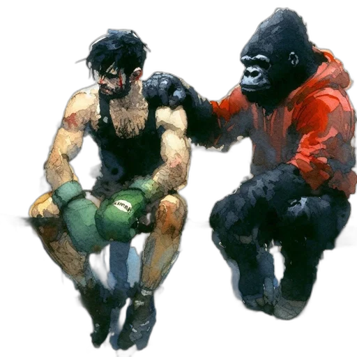 animal, concept art, comic book art, photorealistic transparent PNG cut-out