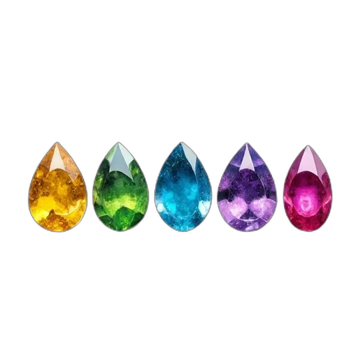 jewelry, crown, 3d render, colorful transparent PNG cut-out