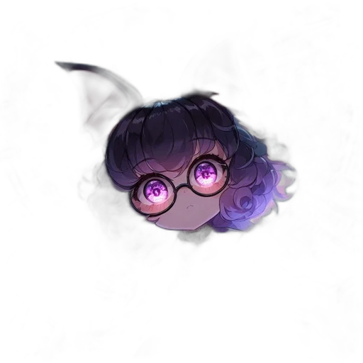 dragon, staff, hair, mask transparent PNG cut-out