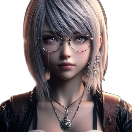 face, jacket, robot, staff transparent PNG cut-out
