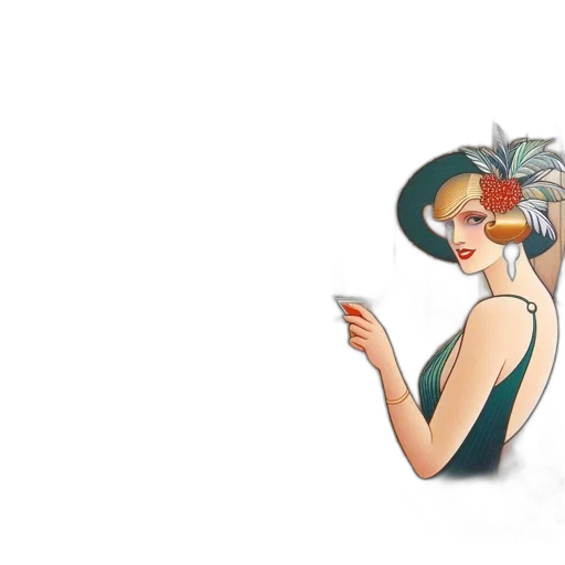 hat, crown, flower, dress transparent PNG cut-out